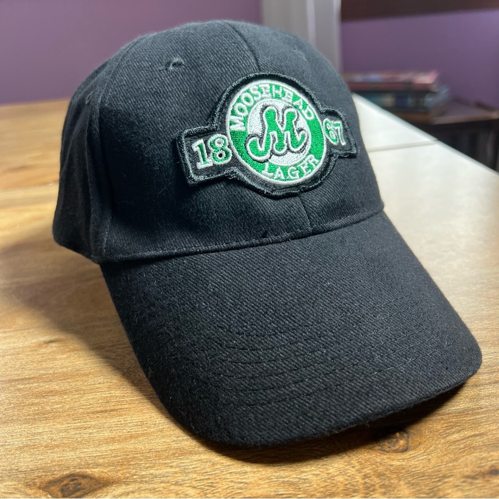 Moosehead Lager Beer - Promo Logo 1867 Adjustable Black Baseball Cap OSFM